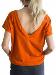 back t-shirt in dark orange