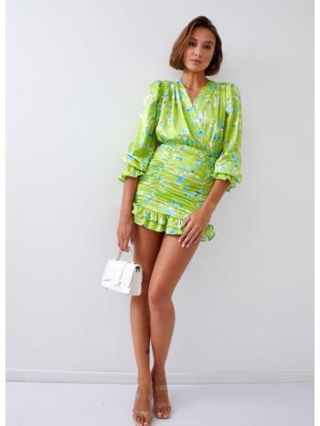 tight floral dress with lime curtain σε προσφορά