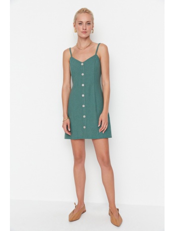 trendyol green petite strap button detailed dress σε προσφορά