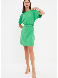 trendyol green belted dress