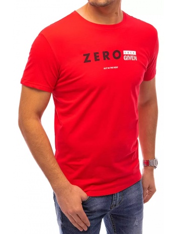 red men`s t-shirt dstreet with print σε προσφορά