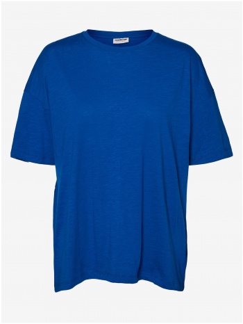 blue loose basic t-shirt noisy may mathilde - women σε προσφορά