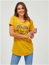 sam73 yellow women`s t-shirt sam 73 inathi - women
