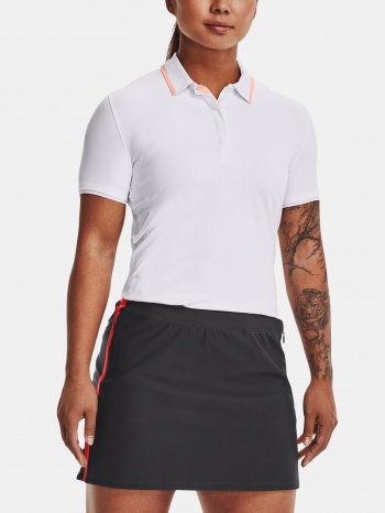 under armour t-shirt ua iso-chill ss polo-wht - women σε προσφορά