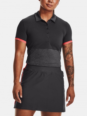 under armour t-shirt ua zinger point ss polo-gry - women σε προσφορά