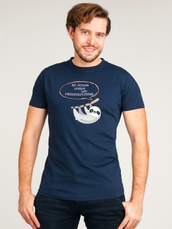 yoclub man`s cotton t-shirt pkk-0113f-a110 navy blue σε προσφορά