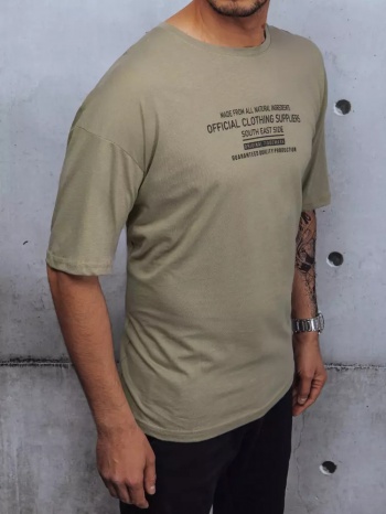 men`s t-shirt with khaki print dstreet z σε προσφορά
