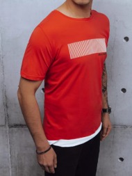 red men`s t-shirt dstreet z with print