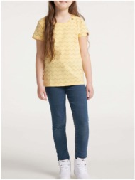 yellow girl patterned t-shirt ragwear violka chevron - girls