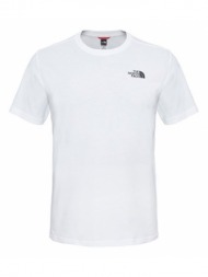 the north face m ss red box tee