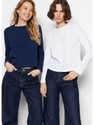 trendyol t-shirt - navy blue - regular fit