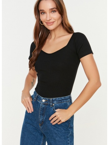 trendyol blouse - black - slim fit σε προσφορά