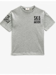 koton short sleeve t-shirt crew neck printed back