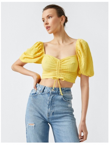 koton blouse - yellow - slim fit σε προσφορά