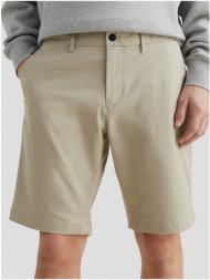 beige men`s shorts tommy hilfiger - men