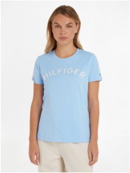 light blue women`s t-shirt tommy hilfiger - women