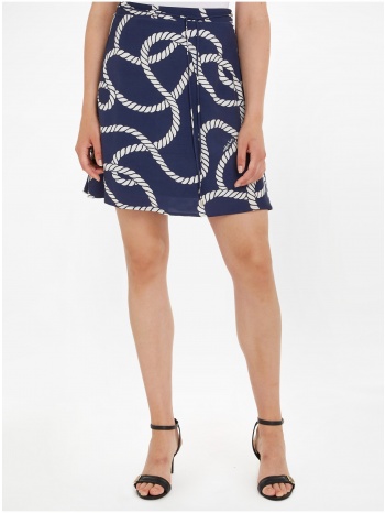 dark blue ladies patterned skirt tommy hilfiger - women σε προσφορά