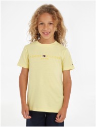 light yellow children`s t-shirt tommy hilfiger - boys