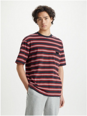 levis black mens striped t-shirt levis® stay loose graphic σε προσφορά