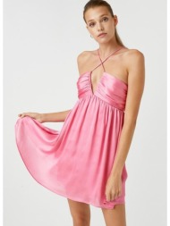 koton evening & prom dress - pink - wrapover
