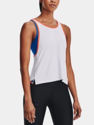 under armour tank top 2 in 1 knockout tank-wht - women