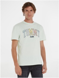 menthol mens t-shirt tommy jeans college pop tommy tee - men