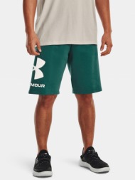 under armour shorts ua rival flc big logo shorts-grn - men