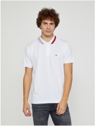 white men`s polo t-shirt tommy hilfiger sophisticated tipping - men