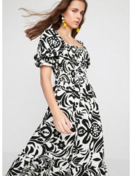 trendyol design black patterned gipe dress
