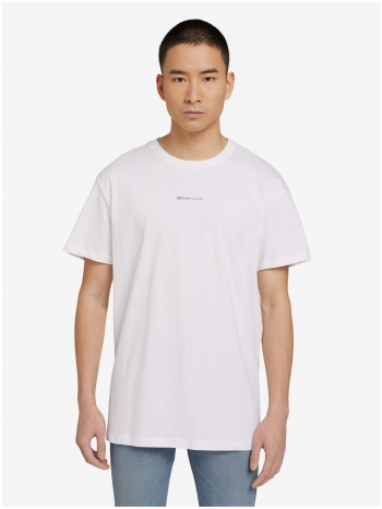 white men`s t-shirt tom tailor denim - men`s σε προσφορά