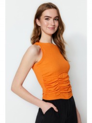 trendyol blouse - orange - fitted