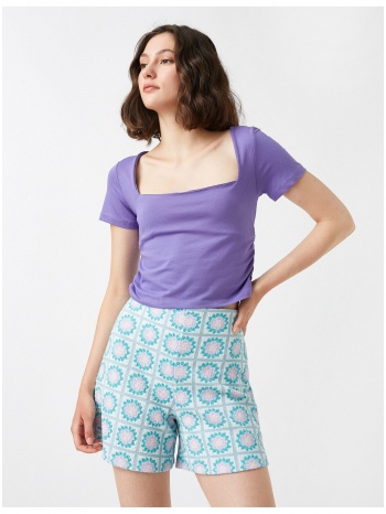 koton t-shirt - purple - slim fit σε προσφορά