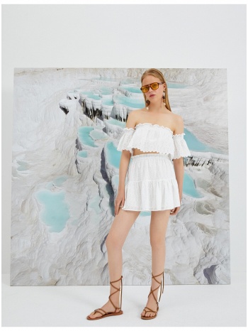 koton skirt - white - mini