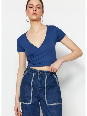 trendyol blouse - blue - slim fit σε προσφορά