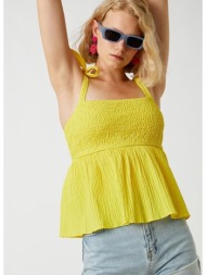 koton blouse - yellow - regular