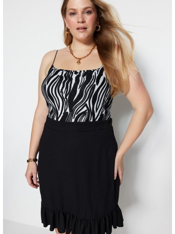 trendyol curve plus size blouse - black - fitted σε προσφορά