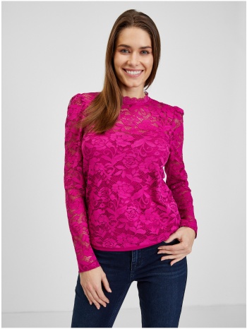 dark pink women`s lace t-shirt orsay - women σε προσφορά