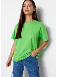 trendyol t-shirt - green - boyfriend