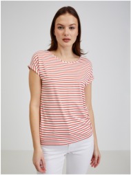 red and white women`s striped t-shirt orsay - women