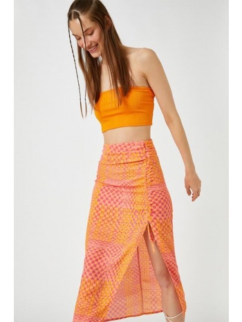 koton skirt - orange - midi σε προσφορά