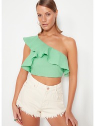 trendyol blouse - green - regular fit