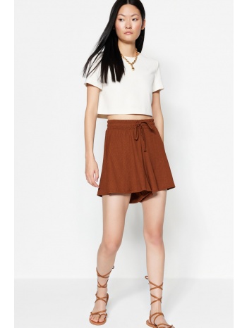 trendyol shorts - brown - high waist