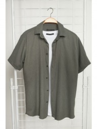 trendyol shirt - khaki - regular fit