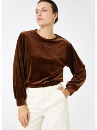 koton blouse - brown - relaxed fit