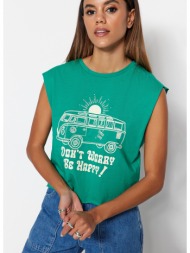 trendyol t-shirt - green - regular fit