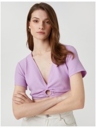 koton blouse - purple - fitted