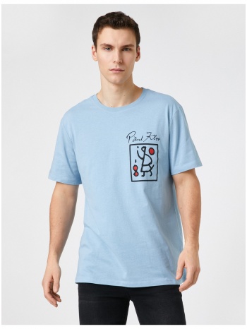koton t-shirt - blue - regular fit σε προσφορά
