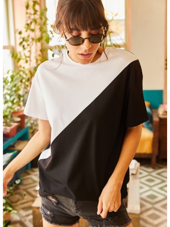 γυναικεία μπλούζα olalook black & white σε προσφορά