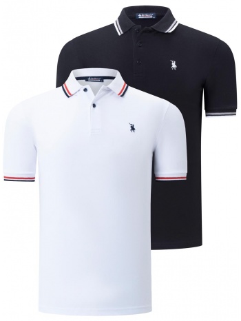 duo set t8594 dewberry mens t-shirt-white-black σε προσφορά