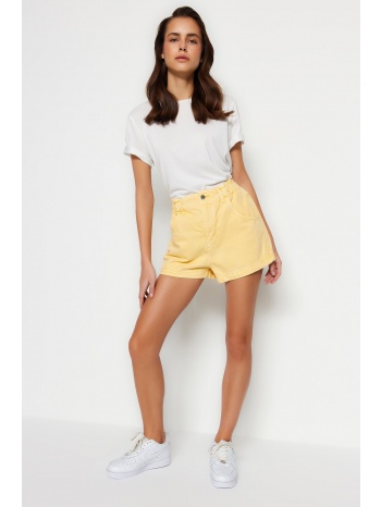 trendyol shorts - yellow - high waist σε προσφορά
